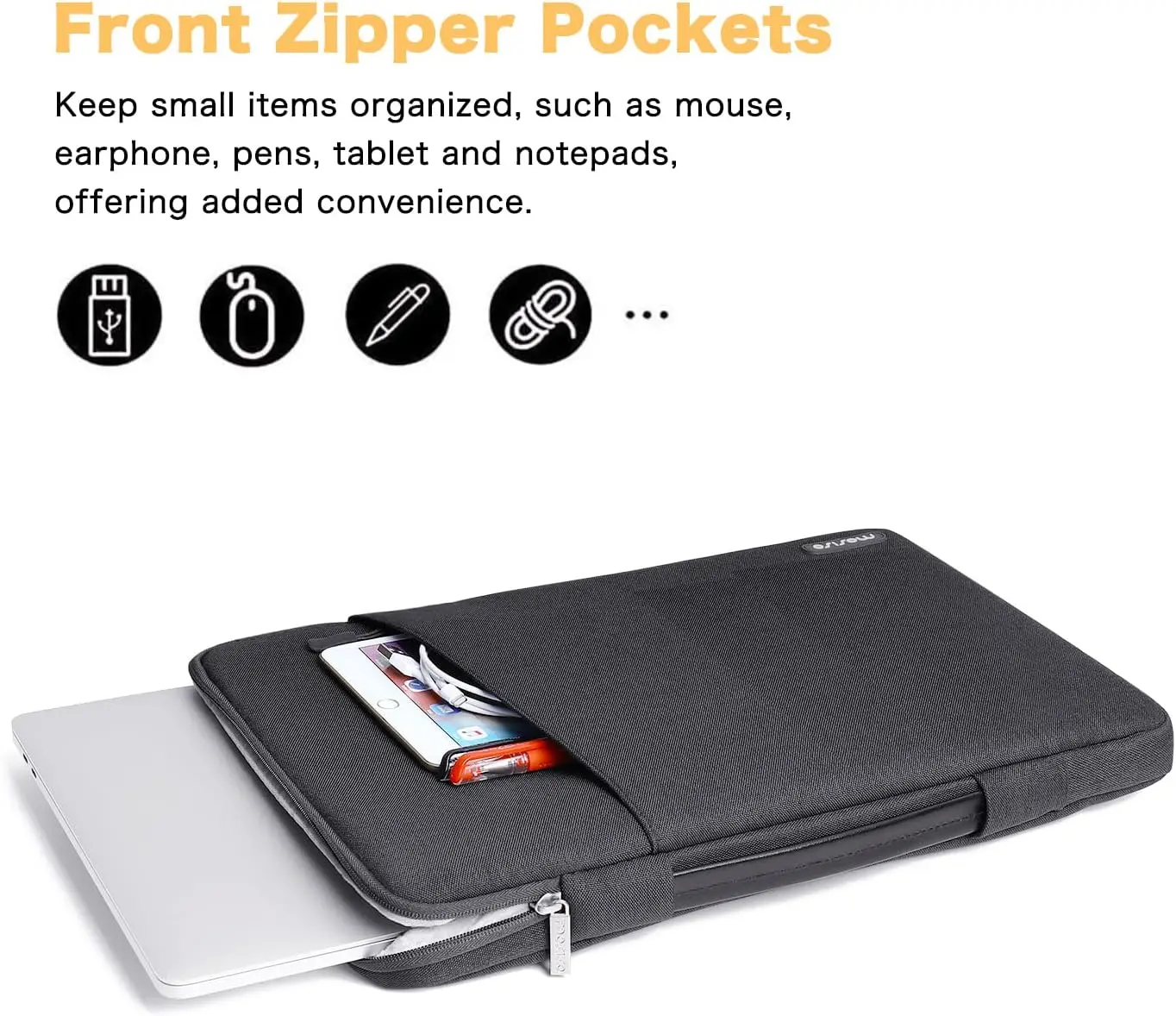 Laptop Sleeve Bag Notebook Pouch for MacBook Air Pro 13 14 15 16 inch M3 M2 M1 HP Dell Acer Women Men Computer Handbag Sleeve