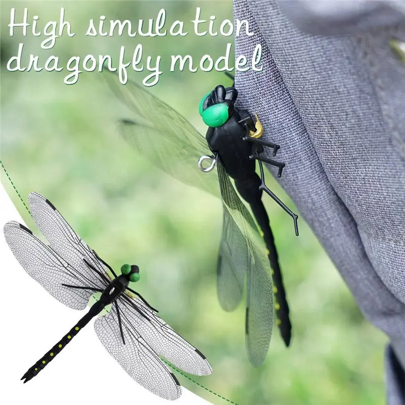 A74E-Mosquito Repellent Simulation Dragonfly Insect Model For Garden Farm Outdoor Hanging Ornament Decoration