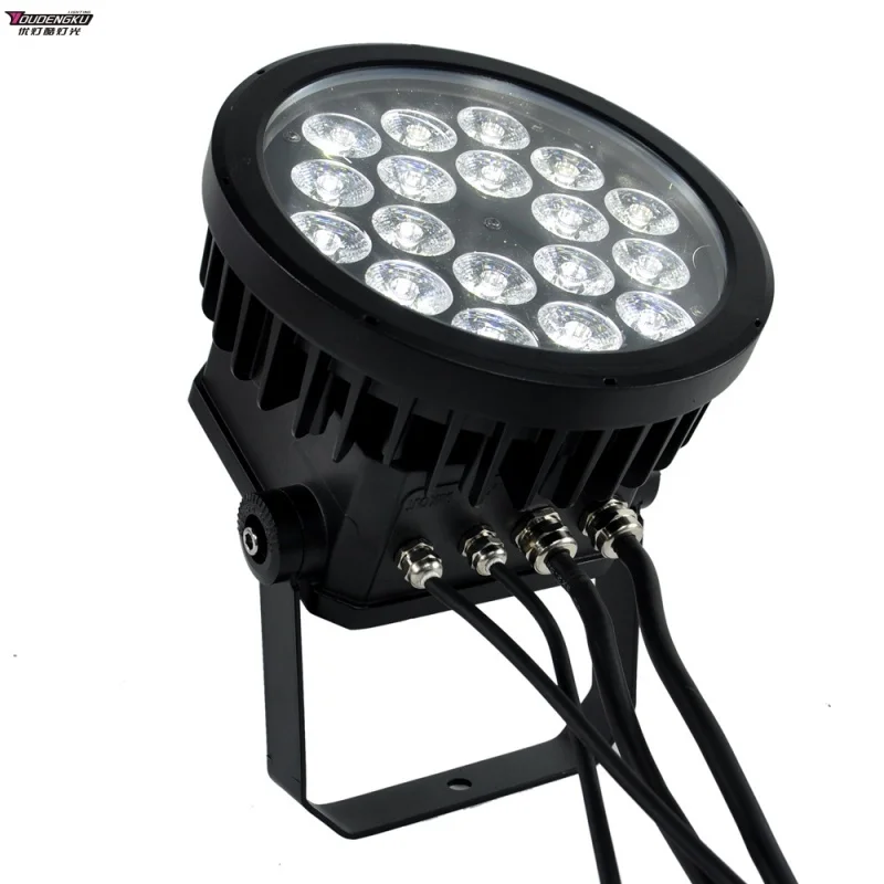 4 pieces night club lighting par64 4in1 rgbw 18x10w led par light DJ Disco Party Wall Wash Lighting