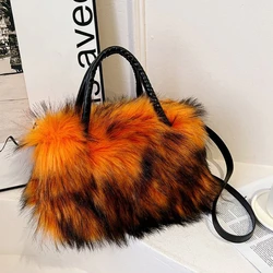 Plush Velvet Sweet Crossbody Bag for Women Elegant Cute and High-end Tote Bag Autumn and Winter 2026 New Versatile Shoulder Bag