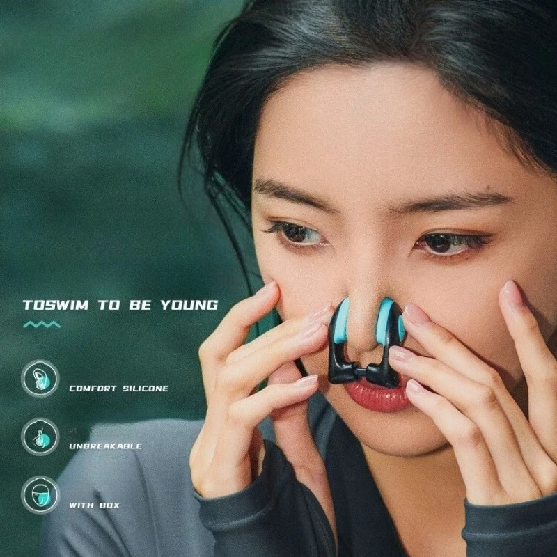 Swimming nose clip for adults and children, anti choking diving, anti slip nose plug earplugs for special use