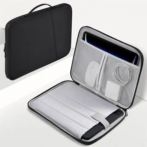 방수 충격 방지 핸들 가방 노트북 슬리브 케이스 Macbook Air 11 12 13 13.6 인치 M4 M3 M2 칩 Mac Book 커버 액세서리