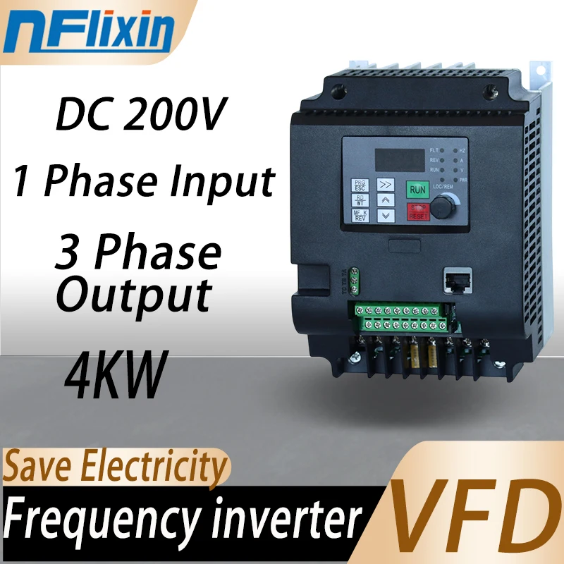 220V Single-phase or DC inverter input VFD 3 Phase Output 220V solar Frequency Converter 220V Inverter