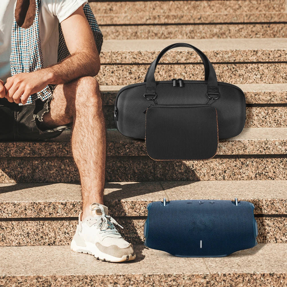 

Hard Travelling Case Shockproof Speaker Carry Bag Anti-scratch Waterproof with Zipper Pocket Bag&Shoulder Strap for JBL Xtreme 4