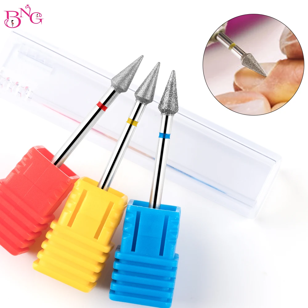 

BNG Diamond Nail Drill Bit Rotary Drill Nail File For Manicure Electric Machine Accessories Nail Drill Cutter Tools