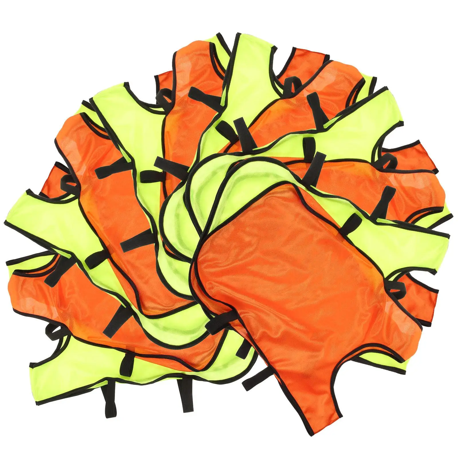 12 Pcs Sports Training Vest Man Mesh Vests Polyester Reversible Soccer for Men