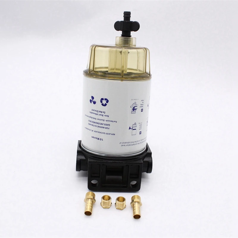 3/8 Inch S3213 Fuel Water Separator Filter Assembly ABS + Metal For Outboard Motor Mercury Yamaha Racor Sierra Engine Boat