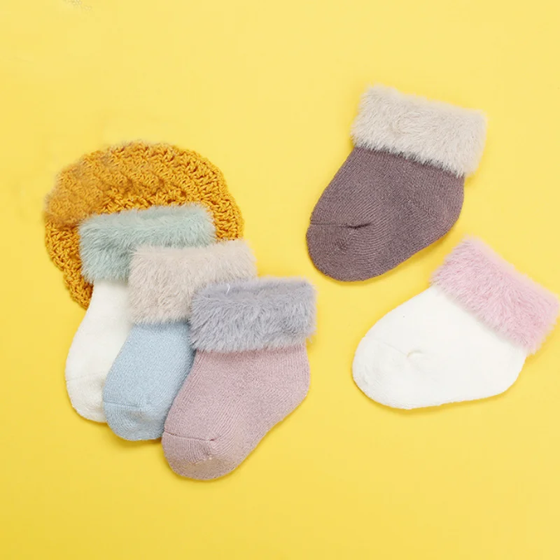 

3Pair new autumn and winter thick children's baby socks