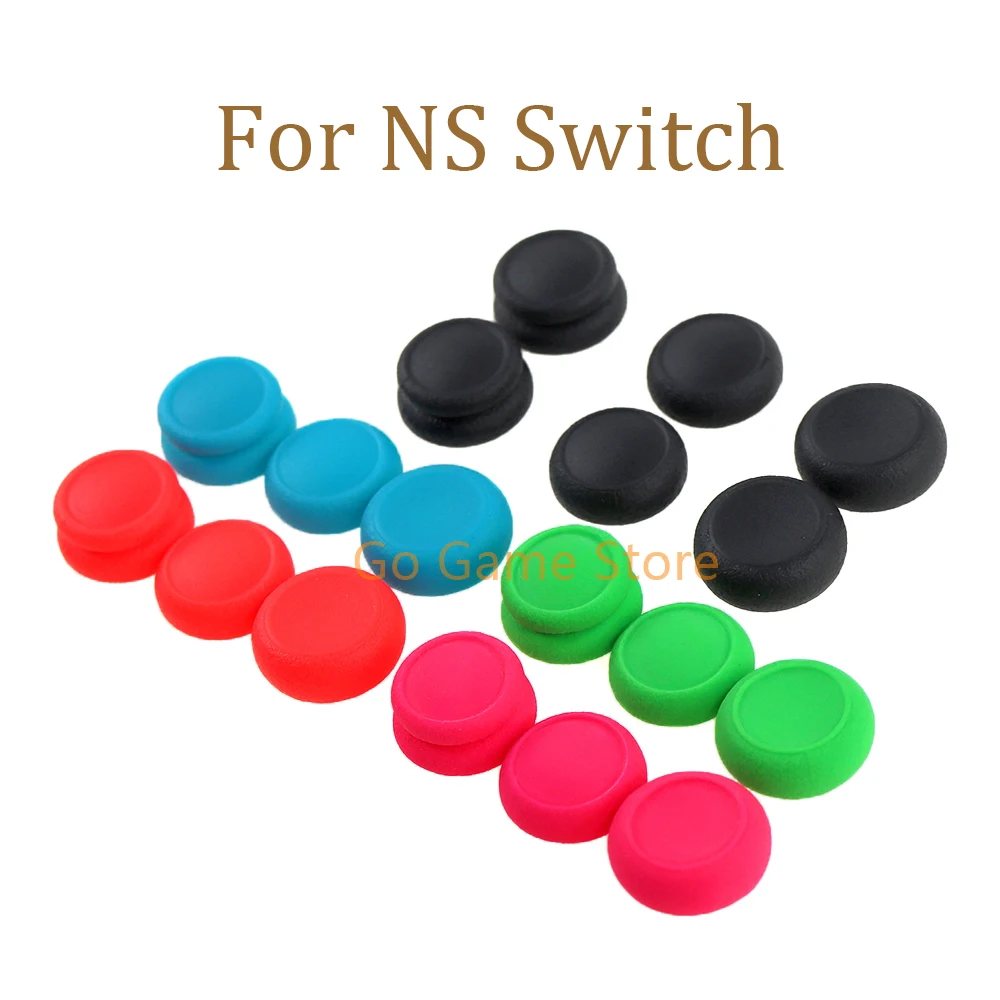 

10sets 6 in 1 Silicone Joystick Cap for Nintendo NS Switch JoyCon Thumb Stick Cap Grip Cover Buttons