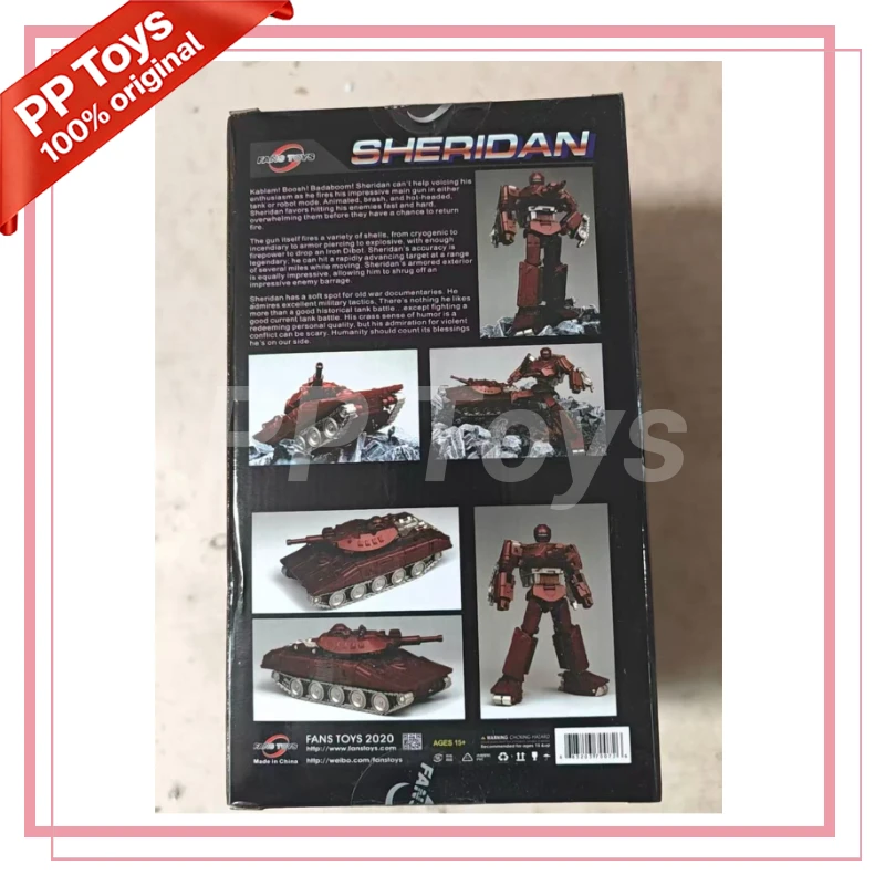 

New in Stock FANS TOYS FansToys FT41 FT-41 Sheridan Warpath Masterpiece Action Figure Robot Toys