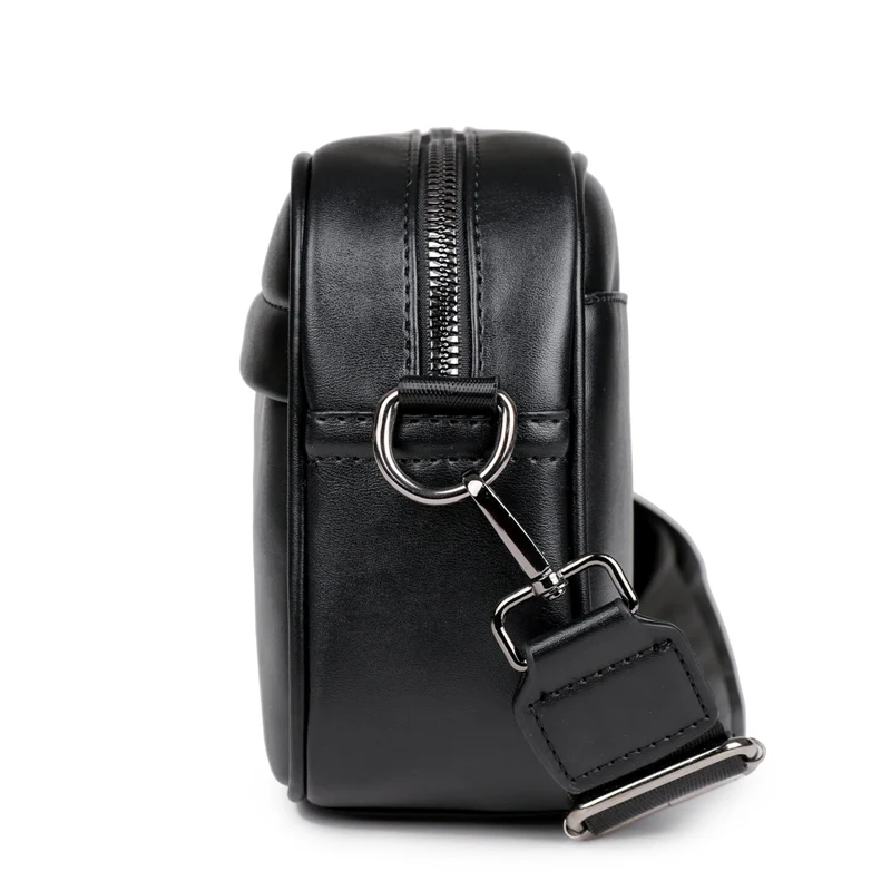 Leren crossbodytas voor heren Klassiek patroon Zakelijke slingtassen Mannelijke casual schoudertas Crossbody tas Kleine vierkante geruite tassen