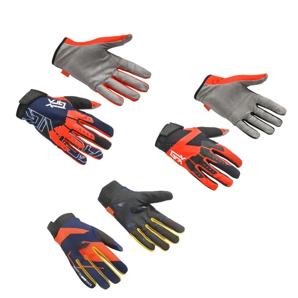 

Three-color motorcycle gloves, downhill mountain bike, DH MX MTB, suitable for both men and women