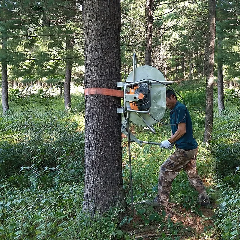 Tree shaker pine tower fruit machine vibrating fruit picker walnut machine semi-automatic