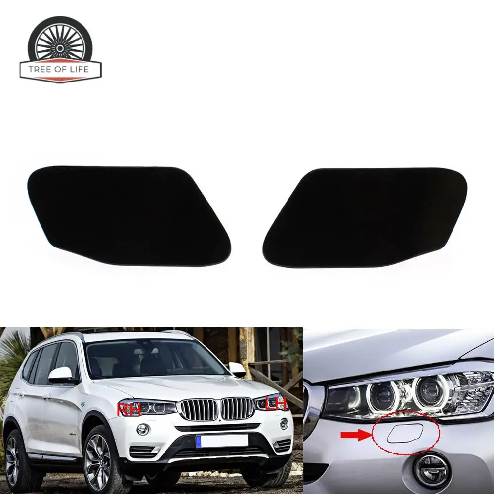 51117347931 For BMW X3 F25 Series 2014 2015 2016 Front Bumper HeadLight Lamp Washer Spray Cleaning Nozzle Actuator Cover Cap