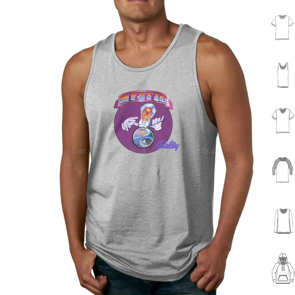 Mystic Tank Tops Vest Sleeveless Game Arcade Games Vintage Memories Retro Gottlieb Williams Star Ball Bumper Bonuses