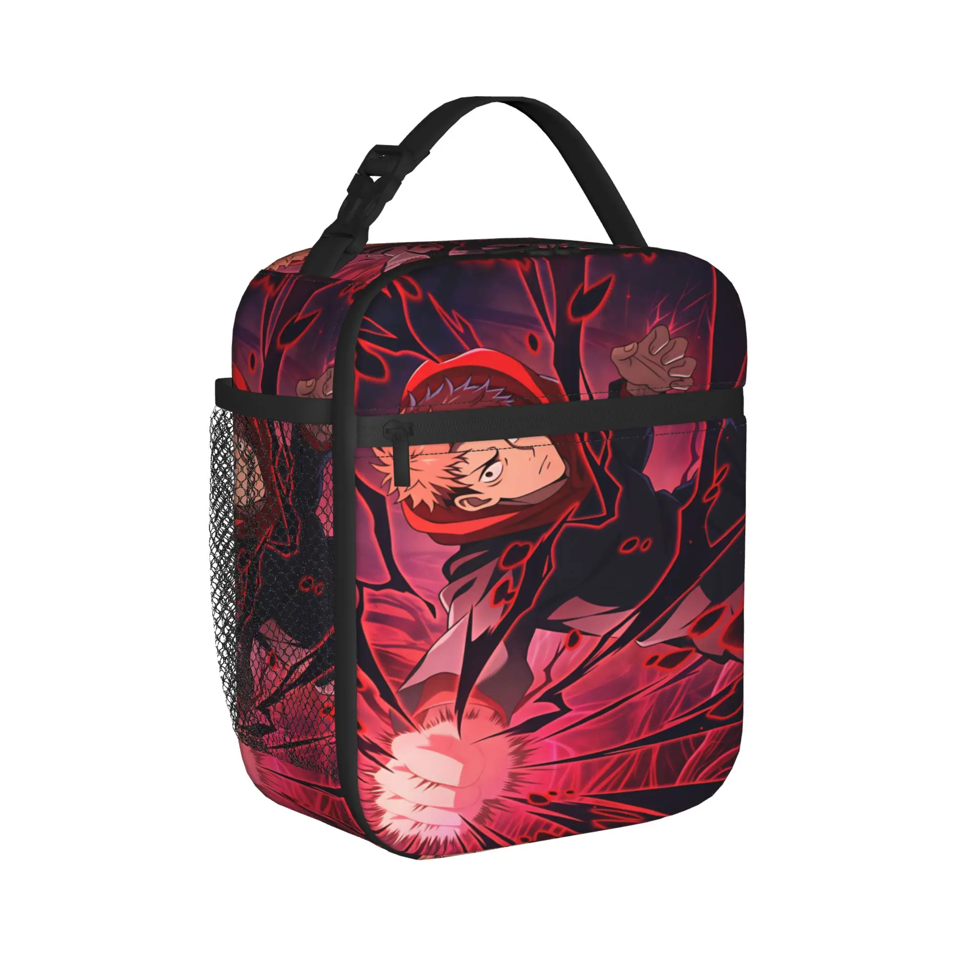 J-Jujutsu Kaisens Lunch Bag For Unisex  Graphic Lunch Box Kawaii Outdoor Picnic Cooler Bag Convenient Oxford Tote Food Bags