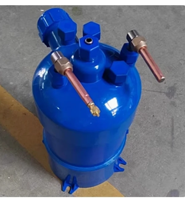 MHTA-1.5 Screw Titanium Tube Pvc Shell Heat Exchanger for Swimming Pool Heat Pump, Aquarium Chiller Evaporator Refrigeration