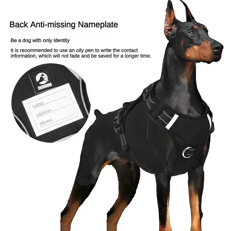 2024 New Pet Chest and Vest Reflective Dog Traction Rope Commuting Explosion Proof Charge Dog Chest and Vest With ID Tag