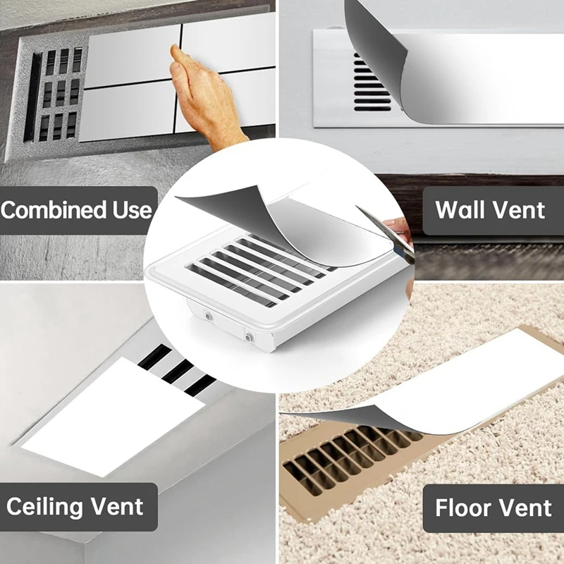 Magnetic Vent Hood, 5.5 X 12 Inch Air Conditioner Vent Hood For Home Floor, Wall Or Ceiling Vents And Air Registers, RV