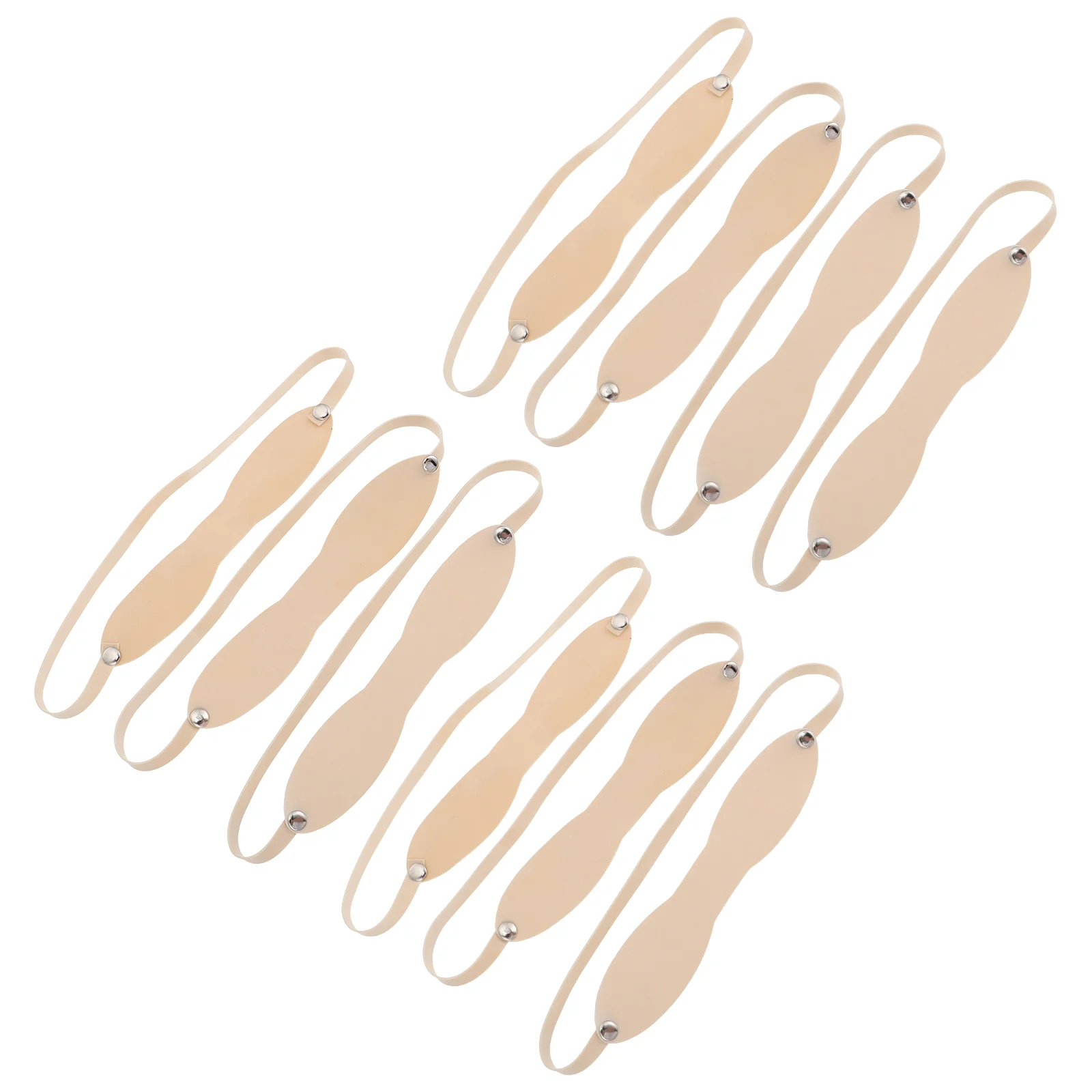 

10 Pcs Headband Eyebrow Practice Skin Waterproof Professional Makeup Training Tool Reusable Lightweight for Beginners