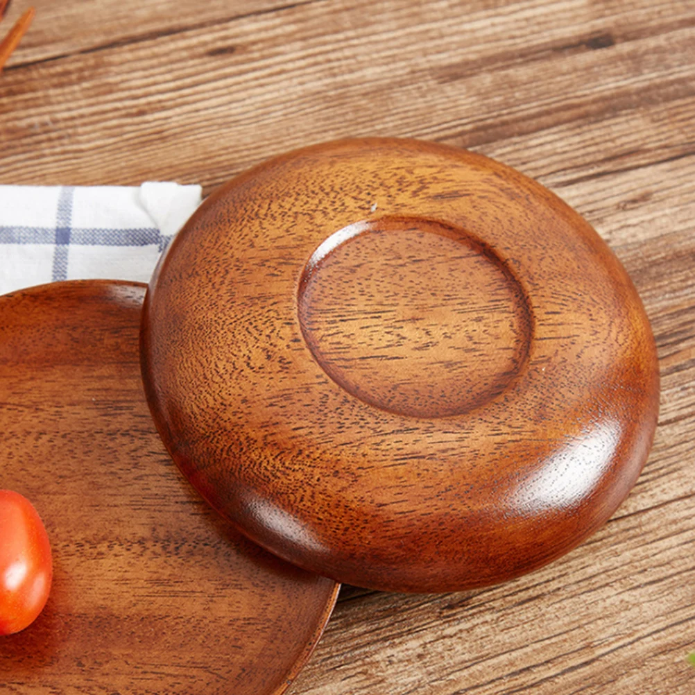 

Solid Wood Fruit Tray Natural Wooden Serving Plate For Dessert Snack Salad Food Mini Tray Home Hotel Restaurant Party Wedding