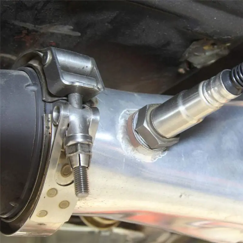 Oxygen Sensor Bung Plug Nut Stepped Mounting Cap Kit Plug Nut Plug Wideband Nut Fitting Weld Bungs M18x1.5