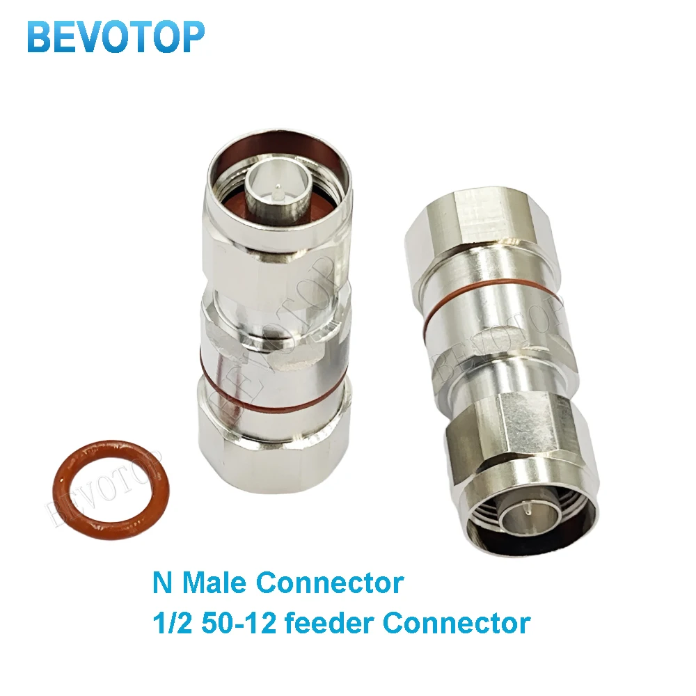 1PCS L16 N Male for 1/2 50-12 Super Flexible RF Adapter Coaxial Cable Connectors BEVOTOP