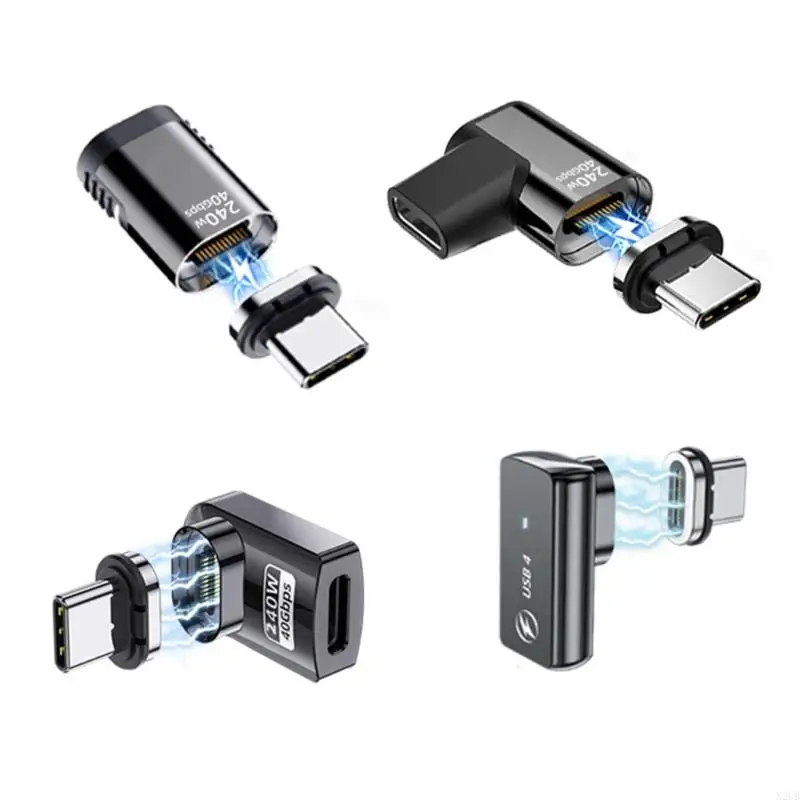 

N2UB Инновационные магнитные насадки TypeC Адаптер для быстрой зарядки TypeC Удлинитель 40 Гбит/с Скорость передачи данных 40