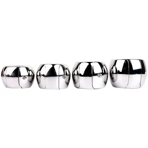 Metal Scrotum Pendant Ball Stretchers Testis Weight Penis Restraint Stainless Steel BDSM Cock Lock Ring Bondage