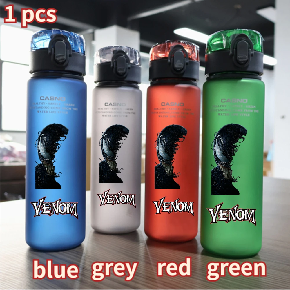 560ML Venom: The Last Dance Water Cup Spider-Man Large Capacity Portable Plastic Cartoon Adult Outdoor Sport Drinking Bottle