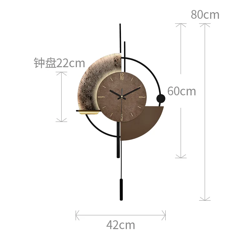 NONE Ein Künstler des Lebens sein, moderne, minimalistische, sprachgesteuerte, leuchtende Wanduhr 3