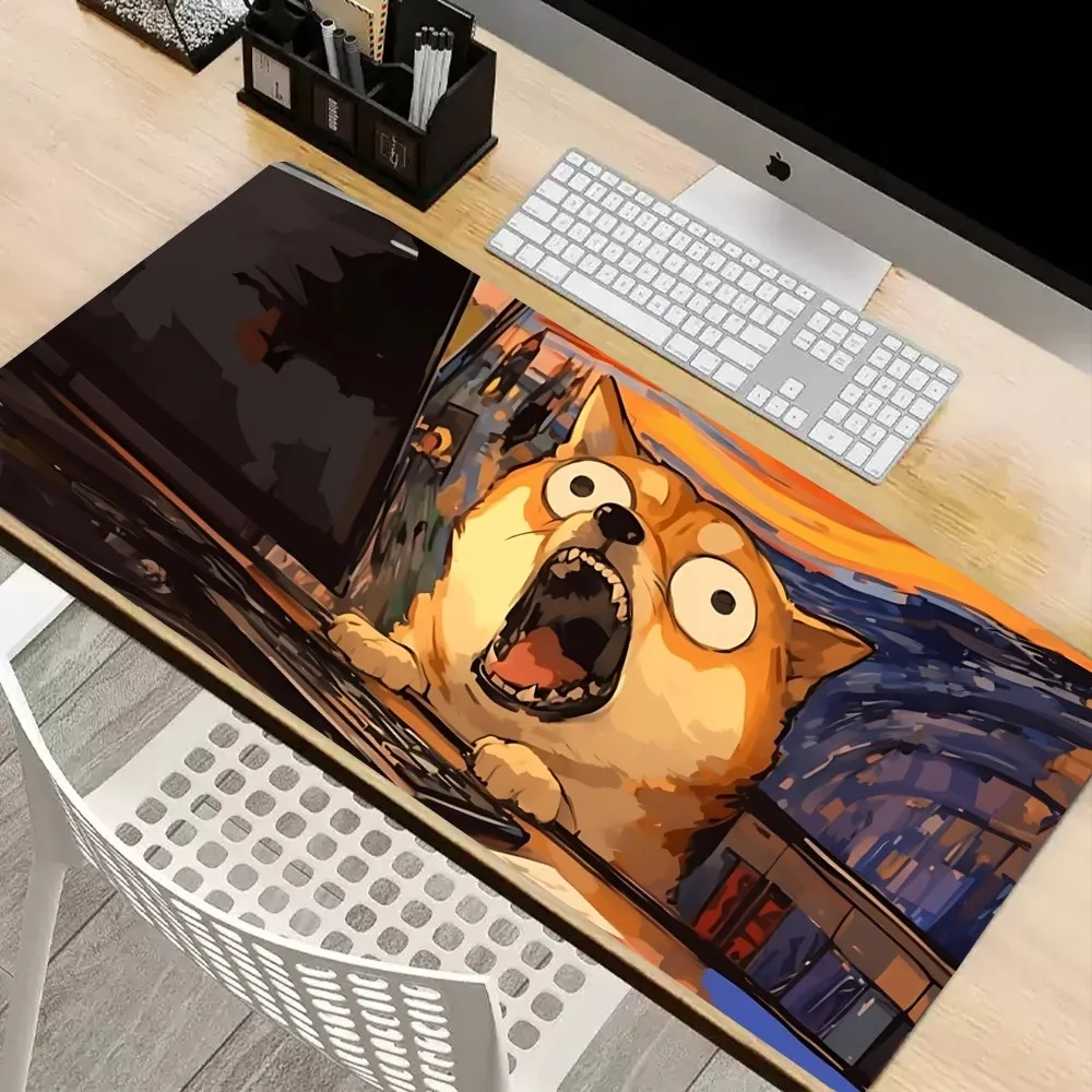 Animals Shouting At Work Mousepad Mouse Pad Laptop Gaming Accessories Mousepad Large Desk Mat Computer Gamer Keyboard Rug Carpet