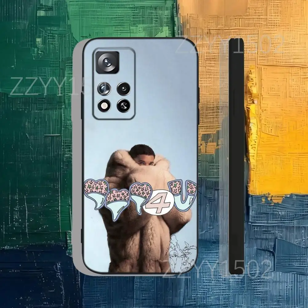 حافظة لهاتف Rapper D-Drake بقيمة 4 دولارات أمريكية لهاتف سامسونج S25، S24، Ultra، S20، S30، Plus، S22، S23، Ultra، Plus، 5G من السيليكون الأسود الناعم