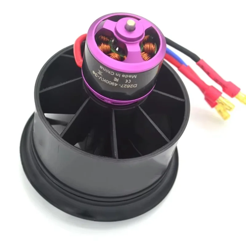 

ABUO-50Mm EDF With 11 Blades Ducted Fan 3S 2627-4900KV Suit For RC Jet Airplane 50Mm
