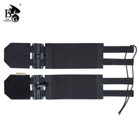 Black Gunpowder Elastic Tactical Quick Release Cummerbund Magnetic Buckles One Hand Operation Elastic String Model BG-TC4-ES