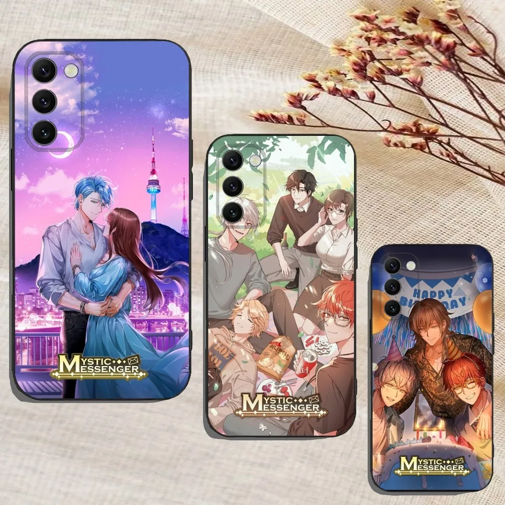 Mystic Messenger Phone Case For Samsung Galaxy A13,A21s,A22,A31,A32,A52,A53,A71,A80,A91 Soft Black Cover