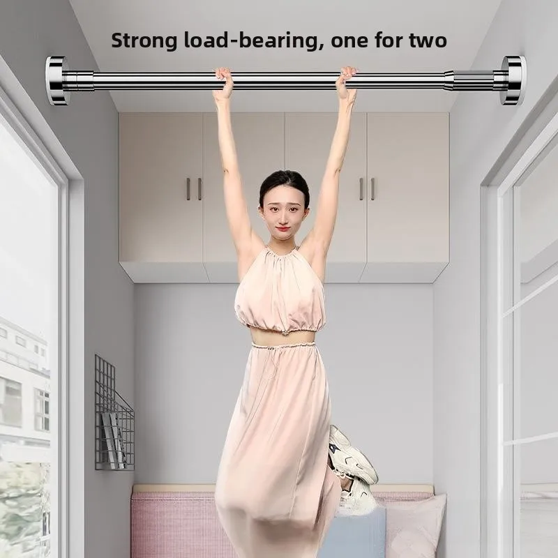 Kitchen Wall-Mounted Clothes Drying Rod Stretchable Towel Rack Small Cloth Holder Towel Holder Storage Rack Kitchen Accessories