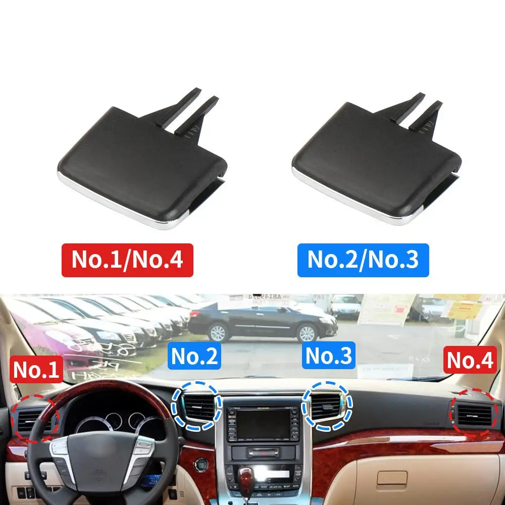 Car Front Air Conditioning Grille AC Vent Outlet Tab Air Conditioning Leaf Adjust Clip Repair Kit for Toyota Alplard