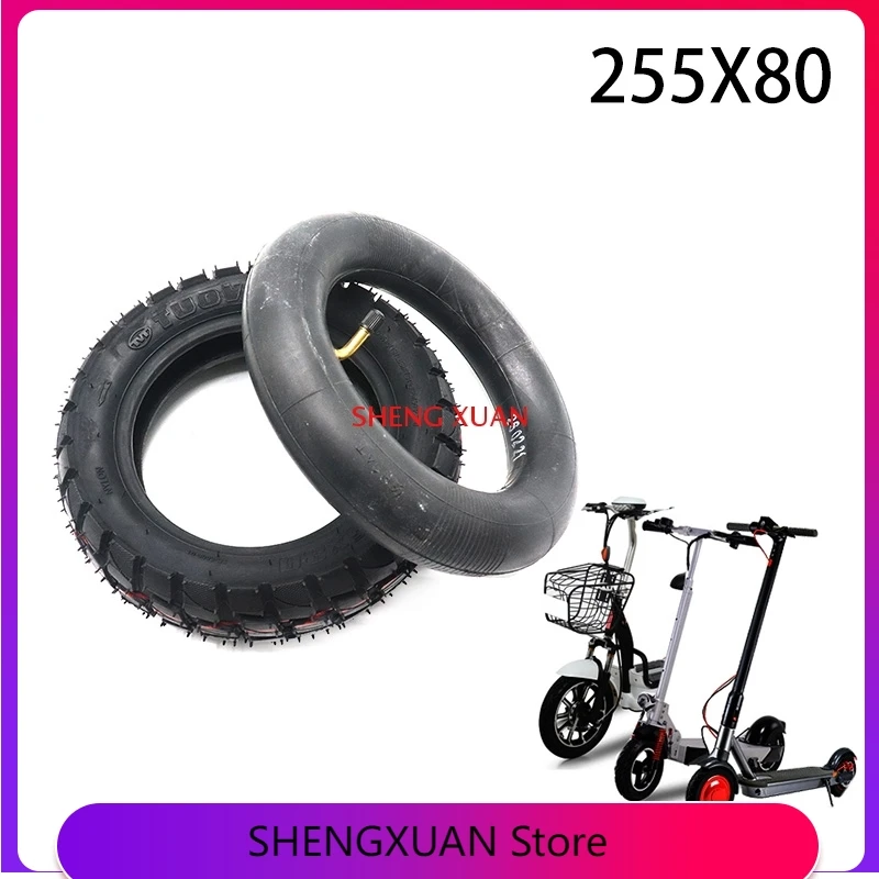 TUOVT 255x80 inner tube tire for 10 inch off-road electric scooter Sagitar Elegant  Zero X Tire Accessories