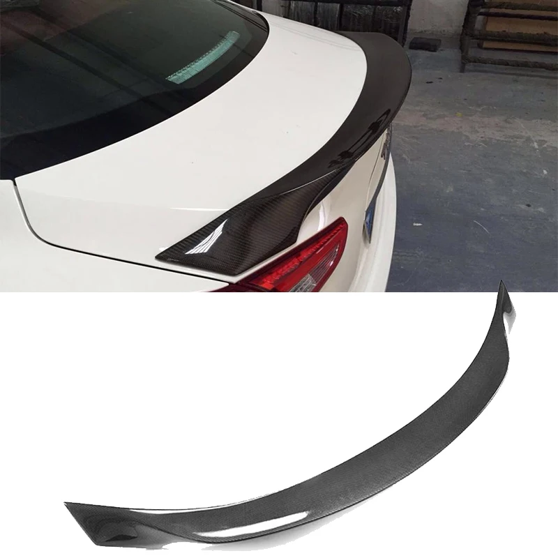 Car Rear Trunk Boot Lip Wing Spoiler For Maserati Ghibli 2014 2015 2016 Car Rear Trunk Spoiler Wing Carbon Fiber