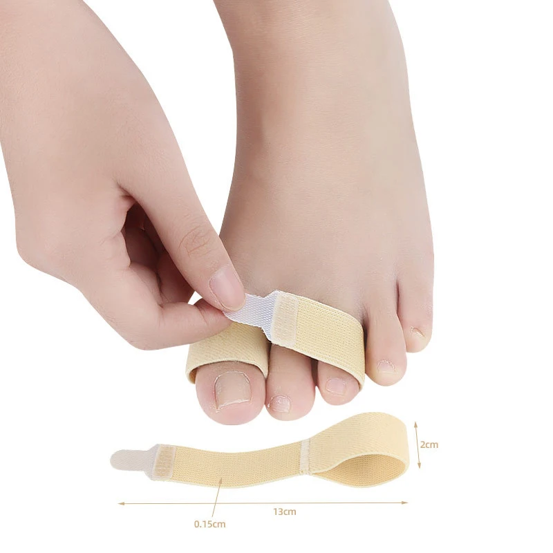 Pexmen 1/2/5/10Pcs Hammer Toe Straightener Wraps Toe Splints Bandages for Correcting Crooked & Overlapping Toes Separator