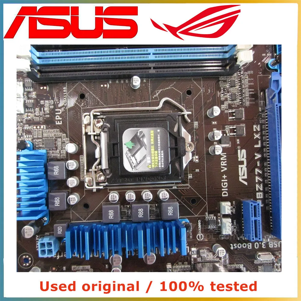ASUS P8Z77-V LX2 ATX Desktop Mainboard Intel Z77 Chipset LGA1155 Socket DDR3 Up to 32GB SATA3 USB3.0