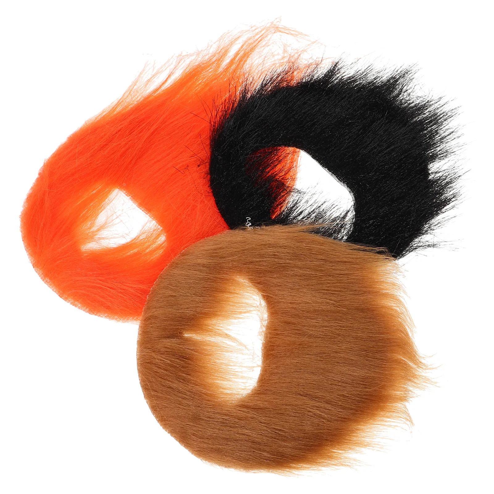 

3 шт., набор накладной бороды, самоклеящийся реалистичный костюм, волосы на лице, Хэллоуин, реквизит для косплея, долговечная искусственная борода с усами