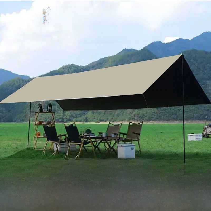 thickened-black-vinyl-coated-camping-tent-outdoor-portable-sunshade-large-size-rainproof-silver-glue-coated-canopy-snow