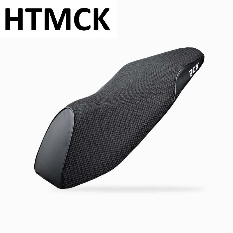 HTMCK Motorcycle Seat Cover for PCX160, Thick Honeycomb Mesh, Sun Protection, Breathable & Shock-Absorbing