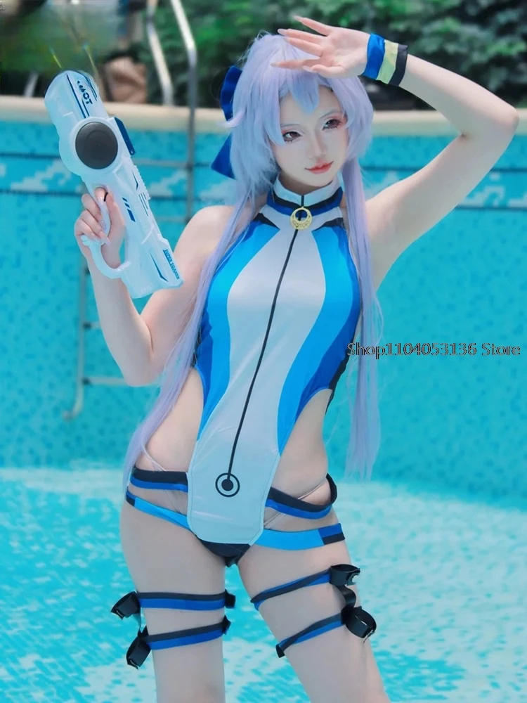 Anime Game Fate/Grand Order Tomoe Gozen Cosplay Costume Saber Jumpsuits Swimsuit Summer Bikini Woman Sexy Lovely Sand Party Suit