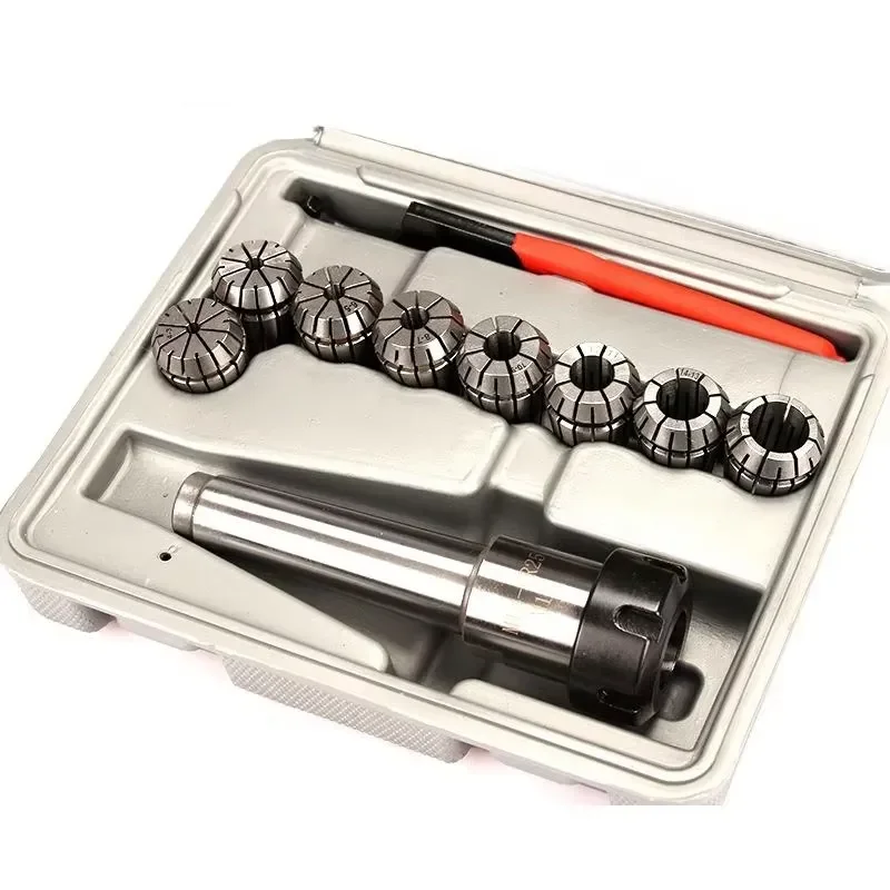 for Precision Chuck Kit MT3 Milling Machine ER25 ER32 8 Piece Set CNC Tool Holder Accuracy 0.005mm 0.008mm