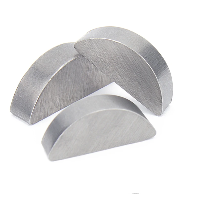 2/ 5/ 10/ 20/ 50pcs M2 M2.5 M3 M4 M5 M6 M8 M10 A3 Carbon Steel Woodruff Keys Metal Flat Semi-circular Half-Moon Bond Key