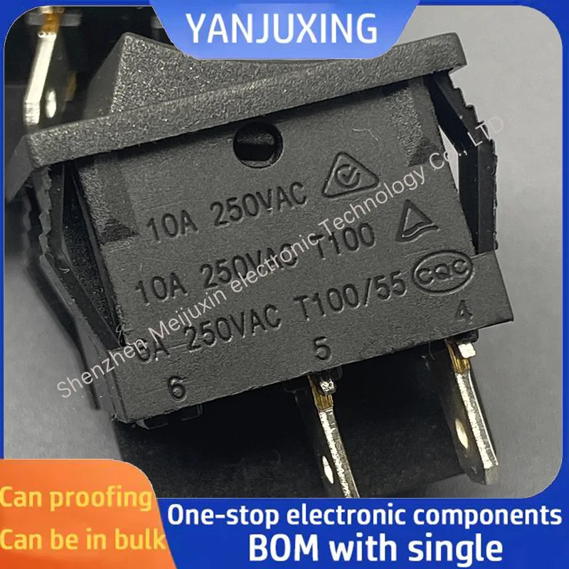 1~5pcs/lot Boat-shaped switch RK2-02 rocker switch 24*21MM 2-pole 4-pin with cover plate
