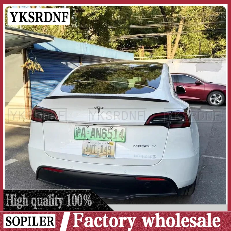 

Спойлер для Tesla модели Y 2024 аксессуары Спойлеры крылья для Tesla Model 3 Highland 2024 аксессуары 3/Y 2017-2024 ABS материал